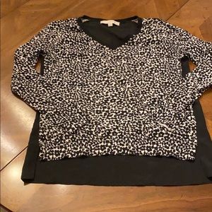 LOFT mixed media sweater